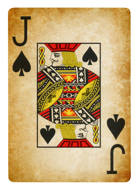 istock Jack Of Spades Vintage playing card - Isolated 1304027963