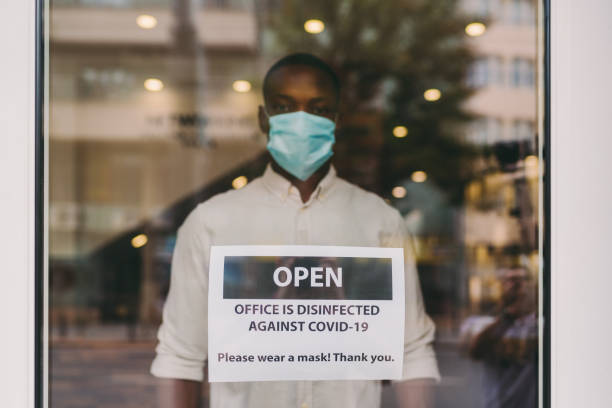 istock Office disinfection, COVID-19 pandemic 1304030601