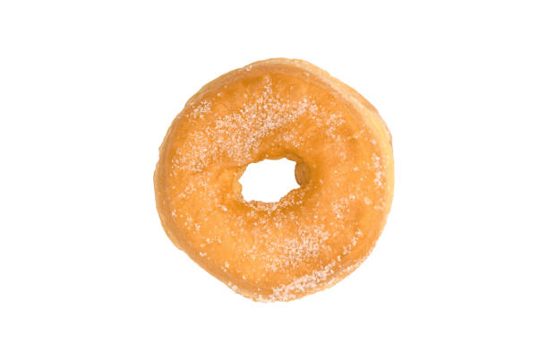istock Sugar Ring Donut Isolated on a White Background with clipping path 1304030604