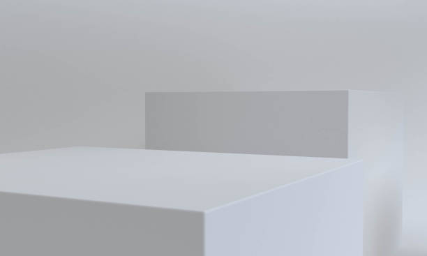 istock White Geometric shape scene minimal style for background , 3d rendering. 1304039851