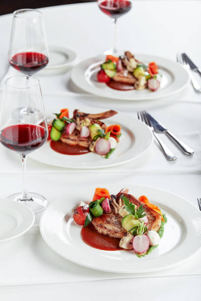 istock Steak on the bone. tomahawk steak On a white background. Top view. Free copy space 1304042862