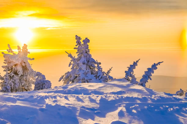 istock winter sunset in the mountains 1304048039