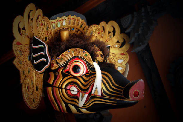 istock Balinese barong bangkal mask 1304048041