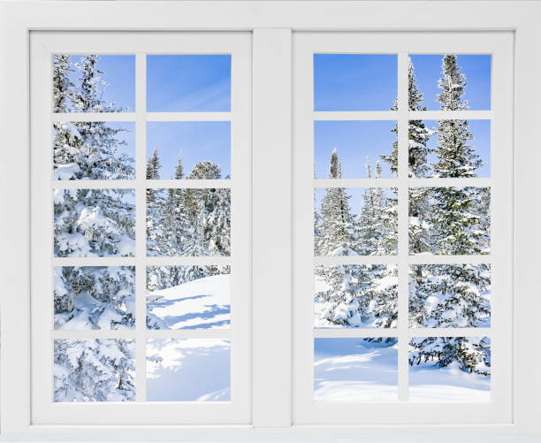 istock view from the window to the snow-covered trees 1304048207