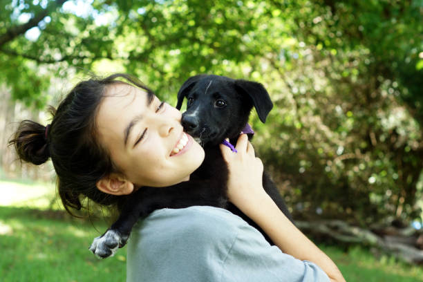 istock girl with her puppy dog 1304052517