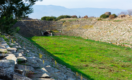 Aphrodisias largest ancient stadium in Caria, Karacasu, Aydin, Turkey