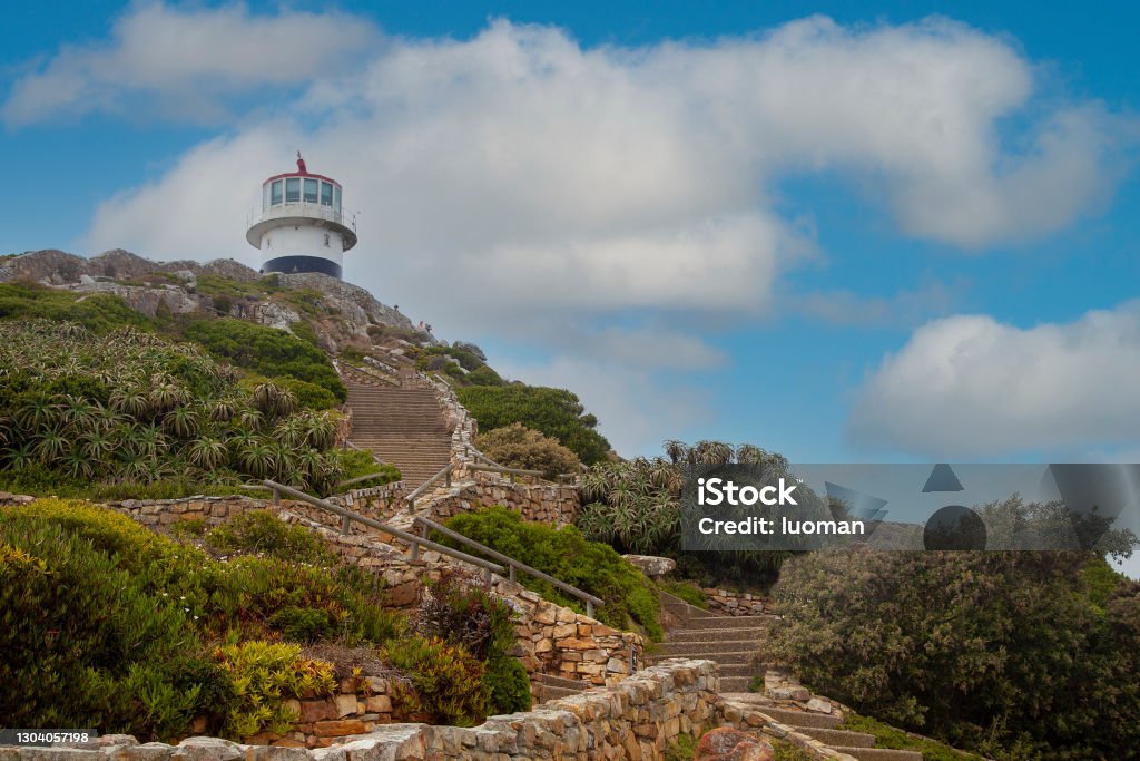 Cape Point The most south-western point at the african continent. Cape Town. Cape Point Stock Photo