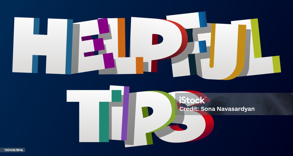 Helpful Images Examples Colorful Illustration Of Helpful Tips Text Stock Illustration ...