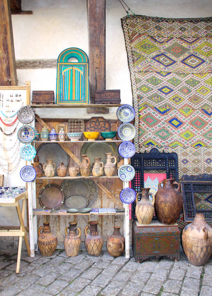 istock Traditional moroccan souvenirs on souk in Fes, Morocco, Africa 1304063318