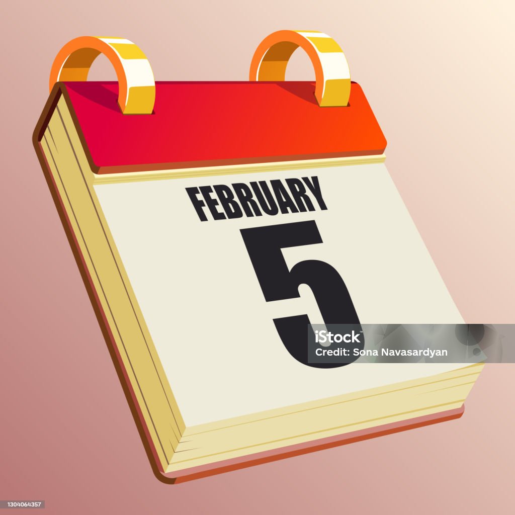 February 5 Stock Illustration - Download Image Now - 2019, 2020, 2021 ...
