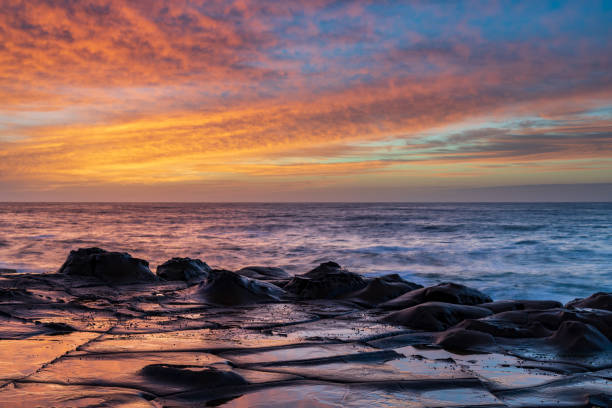 istock High Cloud Sunrise Seascape from Rock Platform 1304070591