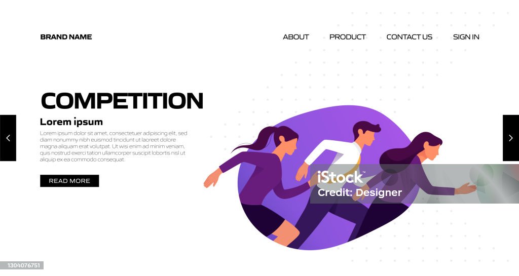 Competitiongraphic Competition Concept Vector Illustration For Landing Page Template ...