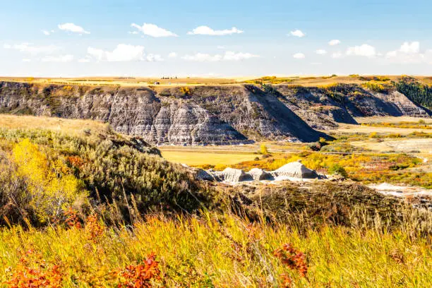 Photo of Fall comes to Horse Thief Canyon. Starland County, Alberta, Canada