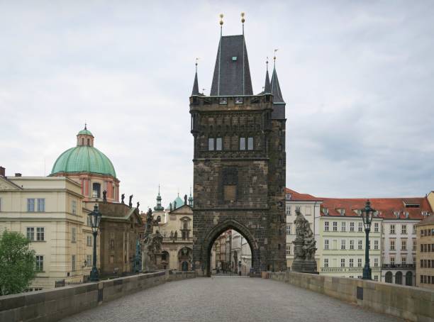 istock Old Town Bridge Tower from Charles Bridge in Prague Czech Republic 1304077936
