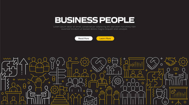 Business People Related Banner Design, Pattern Background Business People Related Banner Design, Pattern Background working backgrounds stock illustrations