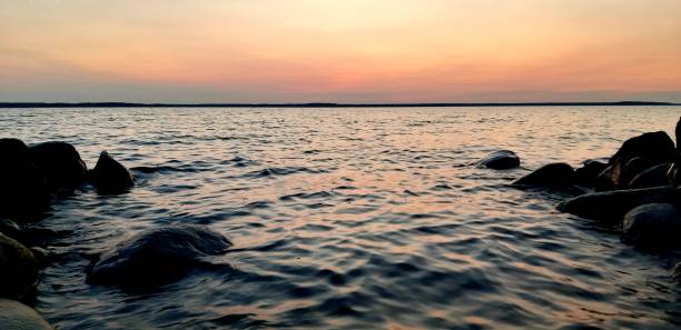 istock Bright sunset by the sea 1304083154