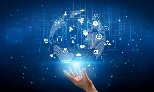 istock Advanced communication and global internet network connection in smart city 1304087643