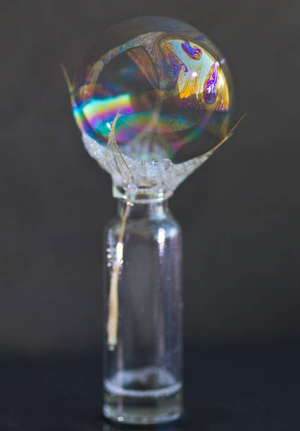 istock Interference of light in a bubble film 1304089669