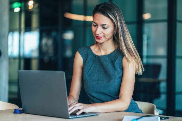 istock Young Business woman at office 1304094535