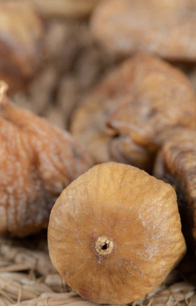 istock Pile of dry figs on close up view 1304099095