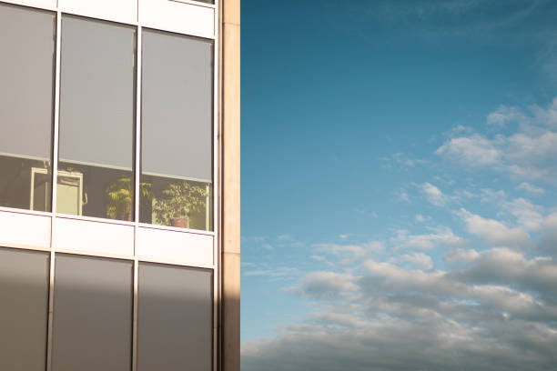 istock Detail of an office building with plants inside 1304099649