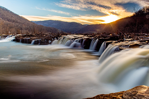 Sandstone Falls on the New River in West Virginia