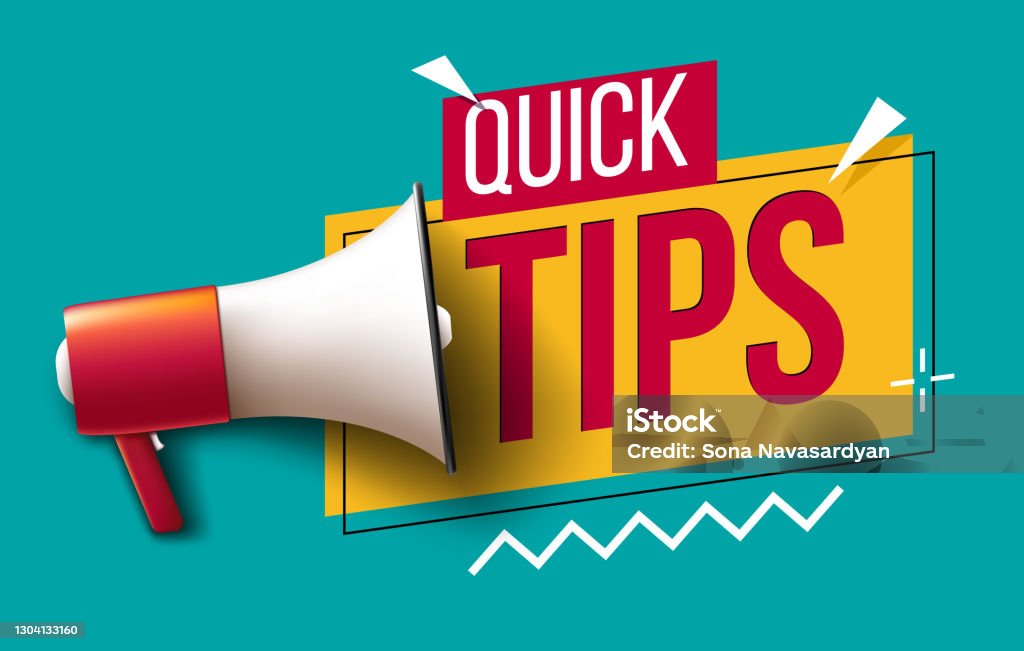 Quick Tips Stock Illustration - Download Image Now - Advice, Badge ...