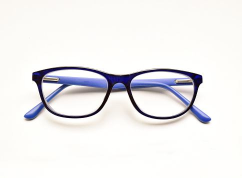 Eyeglasses isolated on white background with clipping path