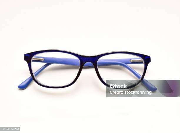 Eyeglasses Isolated On White Background With Clipping Path Stock Photo - Download Image Now
