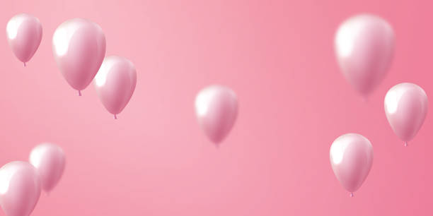 istock balloons pink celebration frame background. gold confetti glitters for event and holiday poster. singles super sale 1304142530