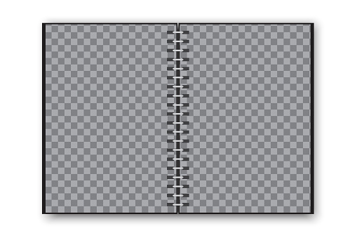 Black Notepad Vector Black Notepad Notebook Paper Black Blank Notepad In Realistic Style ...