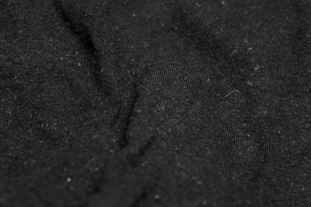 istock black crinkle cotton fabric with visible details. background 1304152959