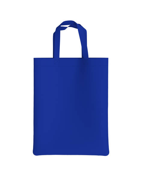 Blank tote bag mock up design on white background
