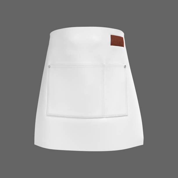 istock Blank waist apron mockup, clean apron, design presentation for print 1304154949