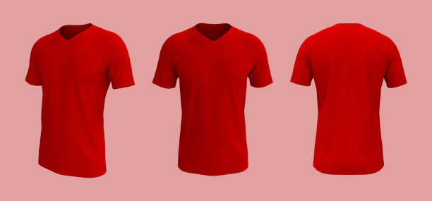 istock men's short sleeve t-shirt mockup in front, side and back views 1304155806