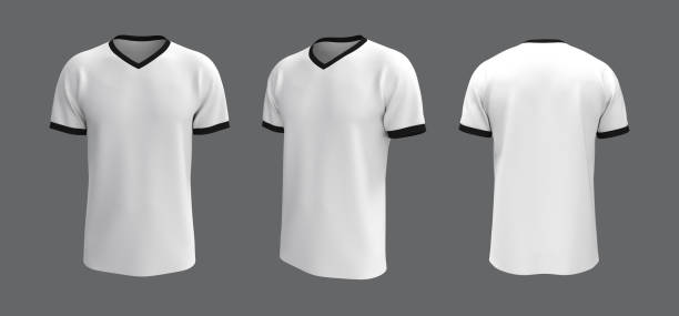 istock men's short sleeve t-shirt mockup in front, side and back views 1304155873