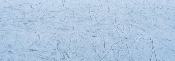 istock Traces of ice skates 1304157346
