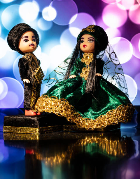 Dolls with Caucasus traditional clothes.