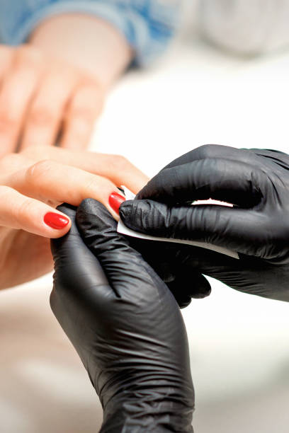 istock Manicurist leaks female red nails 1304171043
