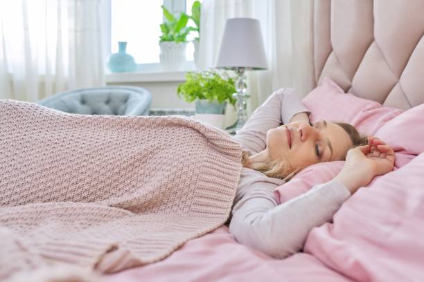 istock Daytime sleep, mature woman sleeping 1304174602