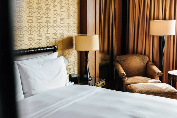 istock Luxury Bedroom in Five star hotel room 1304176865