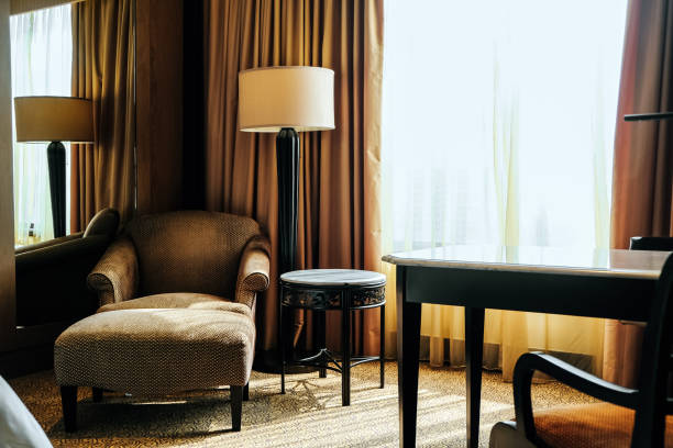 istock Luxury Bedroom in Five star hotel room 1304176899