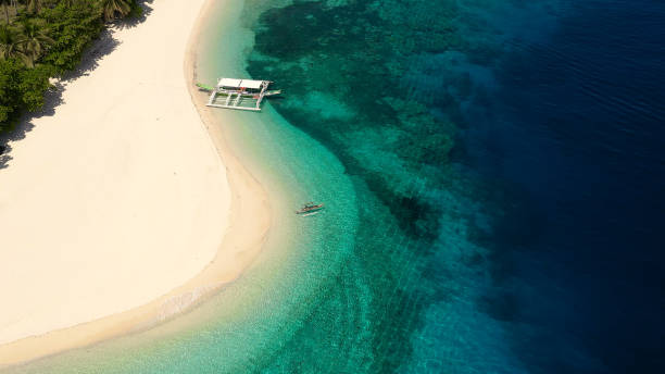 istock Mahaba Island, Philippines. Beautiful white sand beach 1304176912