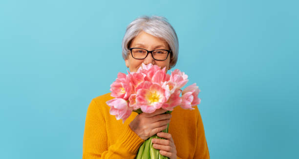 幸せな女性の日 - single flower bouquet flower holidays and celebrations ストックフォトと画像
