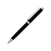 istock Automatic spring ballpoint pen in black case. Vector illustration 1304186549