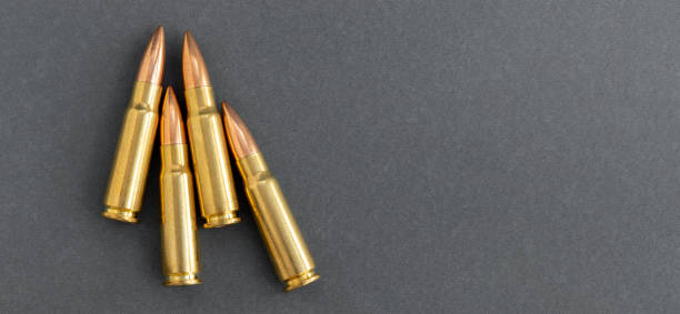 Brass bullets, Bullet StG 44 Assault rifle AK-47 Cartridge, Bullets  transparent background PNG clipart