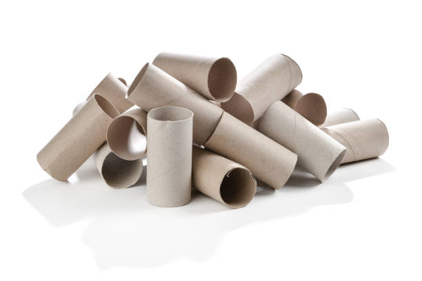 istock Stack of Finished Toilet Paper Roll 1304190561