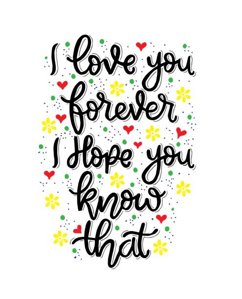 istock I love you forever, i hope you know that, hand lettering, motivational quotes 1304194425