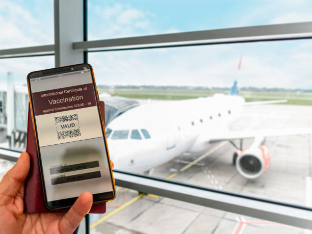 istock Travelling with Certificate of COVID-19 vaccination. 1304195199