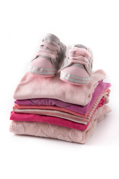 istock Baby rompers and baby shoes 1304195353